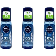 NIVEA Fresh Active Deodorant Zerstäuber 3 x 75 ml