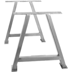 Tischbein SIT, silber, B:80cm H:73cm T:15cm, Tischbeine, A-förmig