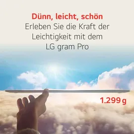 LG gram Pro 17 2024 Core Ultra 7 155H 16 GB RAM 1 TB SSD Intel Arc Graphics Win11 Home Schwarz