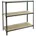 Simon Rack Schwerlastregal Lagerregal 100x90x30 cm Metallregal Kellerregal Biegestelle 150 kg 3 Holzfachböden Anthrazit/Holz Maderclick