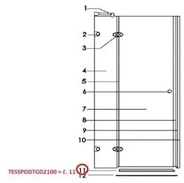 Anima Glass Ersatzteil TESSPODTGD2100
