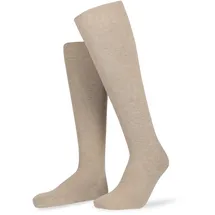 Hudson Relax Cotton Kniestrümpfe 3er Pack Beige 41-42