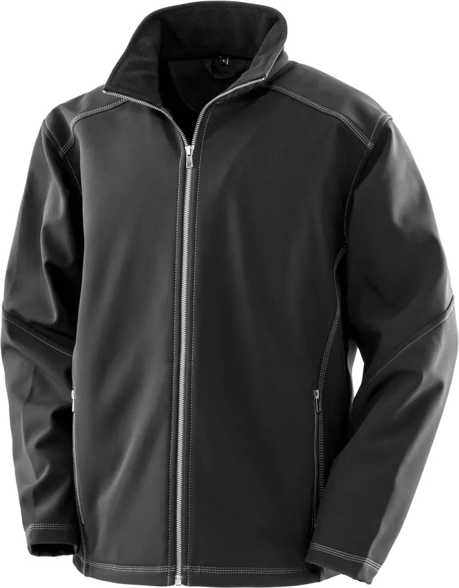 Result WORK-GUARD Herren 3-Lagen Softshell Jacke Softshell-Jacke R455M black 3XL