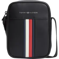 Tommy Hilfiger Metro Mini Reporter Umhängetasche Leder Black