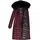 Navahoo Wintermantel "Umay", Damen, Gr. L (40), rot (weinrot), Oberstoff: 100% Polyester, Futter: 100% Polyester, Wattierung: 100% Polyester, Ärmelfutter: 100% Polyester, Kunstpelz: 90% Polyacryl, 10% Polyester, tailliert ca.