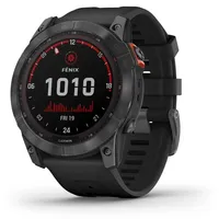 Garmin fenix 7X Solar schiefergrau mit schwarzem Armband