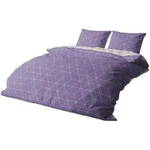 Traumschlaf Bettwäsche West Lila 155 x 220 cm + 80 x 80 cm