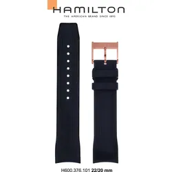 Hamilton - Seaview Band-set Kautschuk-schwarz-22/20 H691.376.101 - schwarz