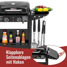 Royal Gourmet 2-Brenner Gasgrill und Griddle Combo schwarz