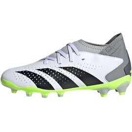 adidas Predator Accuracy.3 Boots Fußballschuhe (Multi Ground), FTWR White/core Black/Lucid Lemon, 38 2/3 EU