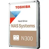 Toshiba N300 NAS Systems 16TB, 24/7, 512e / 3.5" / SATA 6Gb/s, bulk (HDWG51GUZSVA)