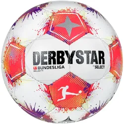DERBYSTAR Bundesliga Brillant TT Fußball Trainingsball 2025/26 weiss/lila/rot 5