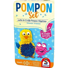 Schmidt Spiele Pompon Set Kreativspass in Metalldose bunt