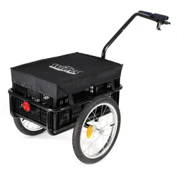 Wiltec Fahrrad Lastenanhänger 50kg Transportanhänger Handwagen