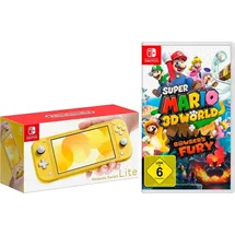 Nintendo Switch Lite gelb + Super Mario 3D World + Bowser's Fury