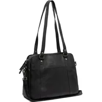 The Chesterfield Brand Porlezza Schultertasche Leder 31 cm schwarz