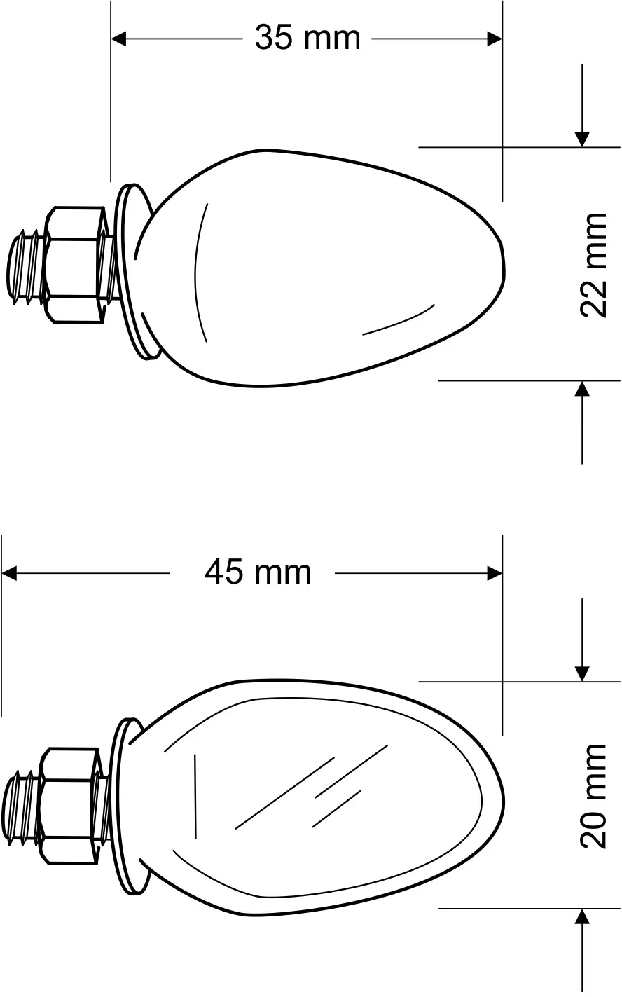 Puig Minimale richtingaanwijzers