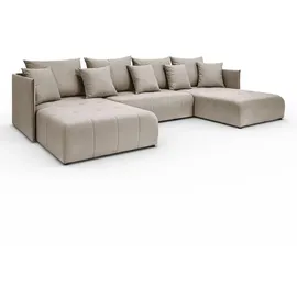 lookway WOHNLANDSCHAFT APOLLO U mit Schlaffunktion und Bettkasten Castel 15