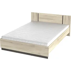 Demeyere Bettgestell Watson 148,3 x 204,3 cm Eiche braun