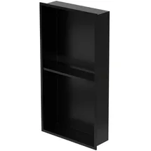 luxebath Wandnische Duschnische 30 x 60 x 10 cm Schwarz