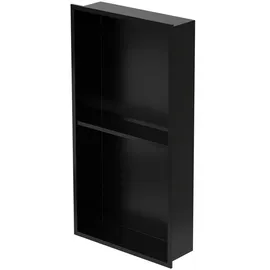 luxebath Wandnische Duschnische 30 x 60 x 10 cm Schwarz