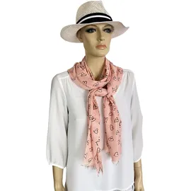 COLLEZIONE ALESSANDRO Herzchenschal " Babsi " in apricot | Gr.: onesize