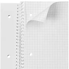 Toppoint Collegeblock 2 in 1 liniert und kariert DIN A4 Innen- und Außenrand, 1 Block