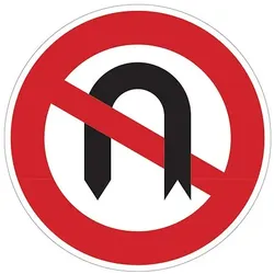 Verkehrszeichen - Verbot des Wendens, Zeichen 272