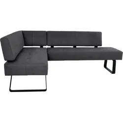 K+W Komfort & Wohnen Eckbank »Spider II«, Sitzsteppung, bequem durch Sandwichbauweise, 2 Stellmaße K+W Komfort & Wohnen black 81 + schwarz