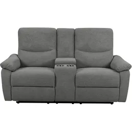 Home Affaire »ODILON, 2er-Kinosofa, TV-Sessel, Mulitmedia-Sofa, Struktur, USB A/C,« Relaxfunktion manuell u. elektrisch, Getränkehalter, Staufach