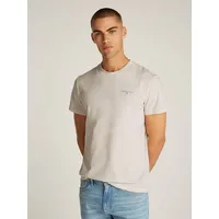 Tommy Jeans Herren T-Shirt Kurzarm Slim Linear Chest Tee