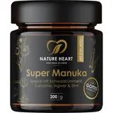 Nature Heart Super Manuka mit Schwarzkümmelöl 200 g Honig