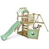 Wickey Spielturm SeaFlyer mit Schaukel & Rutsche, pastellgrün