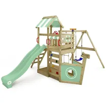 Wickey Spielturm SeaFlyer mit Schaukel & Rutsche, pastellgrün