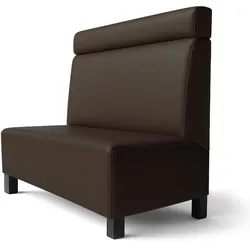 Schmidt F | Gastrobank | B:H 100 x 100 cm | Braun | Kopfteil | Leder