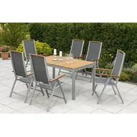 MERXX Siena Set 7tlg 6 Sessel Tisch 150x90cm