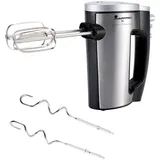 Masterpro Handmixer, Schwarz, Metall, Kunststoff, 16x11x22 cm, Lfgb, Küchengeräte, Mixer