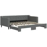vidaXL Tagesbett 90 x 190 cm Dunkelgrau