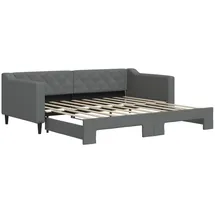 vidaXL Tagesbett 90 x 190 cm Dunkelgrau