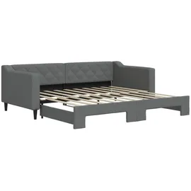 vidaXL Tagesbett 90 x 190 cm Dunkelgrau