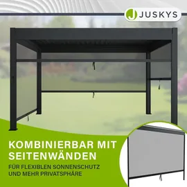 Juskys Lamellendach Tahiti 3 x 4 m inkl. Seitenwand