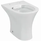 Sanicomfort Rekia Stand-WC mit WC-Sitz Weiß spülrandlos