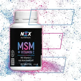 nex nutrition NEX MSM + Vitamin C Tabletten 120 St.