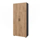 Vicco Ingo Aktenschrank 80 x 183,8 cm Anthrazit/Goldkraft Eiche