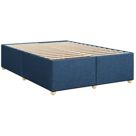 vidaXL Boxspringbett 140 x 200 cm Blau