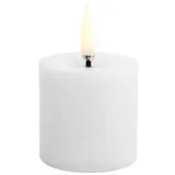 UYUNI Lighting UYUNI LED Stumpenkerze 5 x 4,5cm melted Nordic White Smooth 4,5 cm