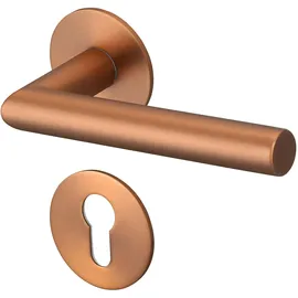 Meintürgriff Drückergarnitur Toulouse Flachrosette Roségold