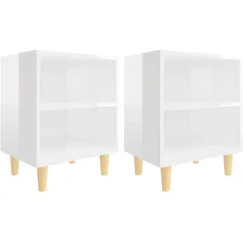 vidaXL Nachtschrank 40 x 30 x 50 cm Weiß