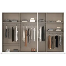 otto home Drehtürenschrank OTTO HOME "Kleiderschrank Schrank Garderobe AGORDO TOPSELLER Schlafzimmer", weiß (alpinweiß), B:315cm H:210cm T:54cm, Holzwerkstoff, Schränke, Drehtürenschrank, durchdachte Innenausstattung, in 7 Breiten und 2 Höhen MADE IN GERMANY,
