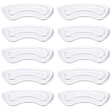 10 Stück Fersenkissen Silikon High Heel Pads Clear Gel Heel Shoe Grips Liner Selbst- Adhesive Shoe Insoles Foot Care Protector for Women Lady